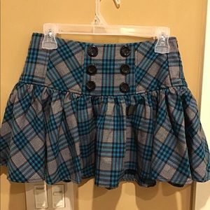 Plaid mini skirt